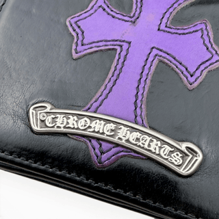 1 OF 1 TV MAN Wallet Purple Cross Patch - Chrome Hearts - Wallet | REMAINDED