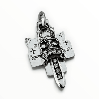 3 Trinket Pave Diamond Pendant - Chrome Hearts - PENDANT | REMAINDED