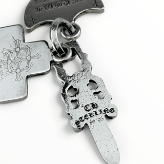 3 Trinket Pave Diamond Pendant - Chrome Hearts - PENDANT | REMAINDED