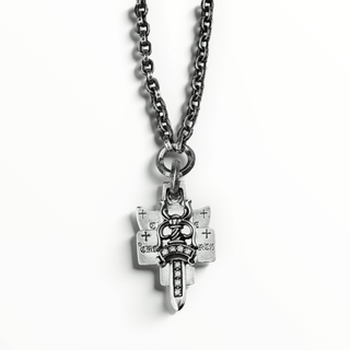 3 Trinket Pave Diamond W/ Paper Chain 30INCH - Chrome Hearts - NECKLACE | REMAINDED