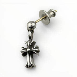 Baby Cross Drop Earring x1 - Chrome Hearts - EARRING | REMAINDED