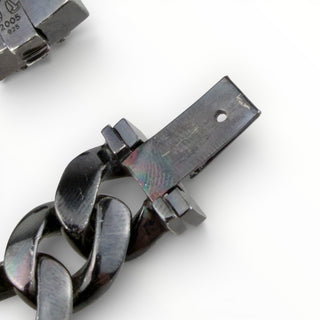 Black Rhodium BS Fleur Box ID Paved Diamonds Bracelet - Chrome Hearts - BRACELET | REMAINDED
