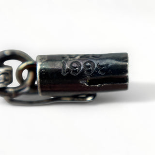 Black Rhodium Paper Chain 24IN + Large Dagger Pendant - Chrome Hearts - NECKLACE | REMAINDED