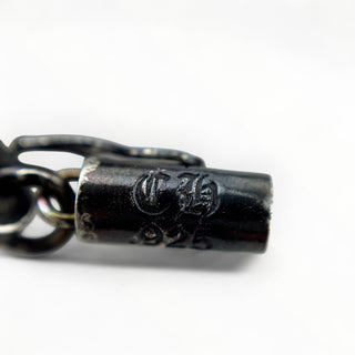 Black Rhodium Paper Chain 24IN + Large Dagger Pendant - Chrome Hearts - NECKLACE | REMAINDED