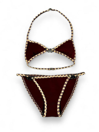 Burgundy Butterfly Bikini - Louis Vuitton - Swimwear | REMAINDED