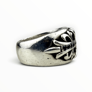 Cross Floral Pave Pink Sapphire Ring - Chrome Hearts - RING | REMAINDED