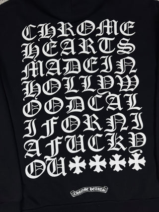 Eye Chart Zip - up Hoodie - Chrome Hearts - HOODIE | REMAINDED