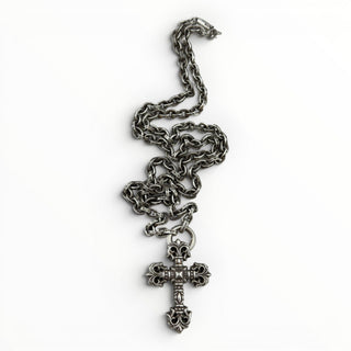 Filigree Cross XS W Paper Chain 24INCH - Chrome Hearts - NECKLACE | REMAINDED