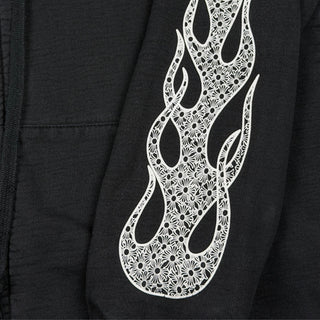 Flame Zip - up Hoodie - Chrome Hearts - HOODIE | REMAINDED