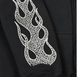 Flame Zip - up Hoodie - Chrome Hearts - HOODIE | REMAINDED