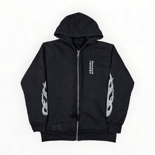 Flame Zip - up Hoodie - Chrome Hearts - HOODIE | REMAINDED