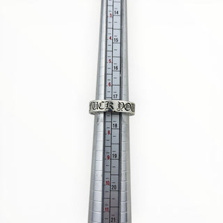 FUCK YOU 6mm Spacer Ring - Chrome Hearts - RING | REMAINDED