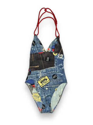 John Galliano Denim Miss Diorella 2001 Swimsuit FW01 - Dior - Swimwear | REMAINDED