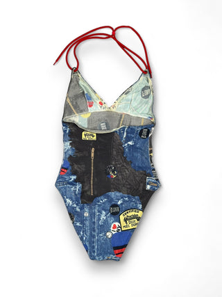John Galliano Denim Miss Diorella 2001 Swimsuit FW01 - Dior - Swimwear | REMAINDED