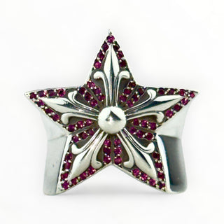 Large Star Ring Paved Ruby - Chrome Hearts - RING | REMAINDED