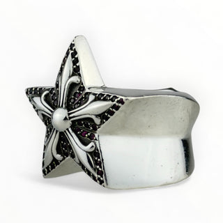 Large Star Ring Paved Ruby - Chrome Hearts - RING | REMAINDED
