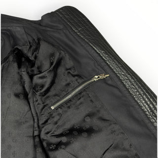 Leather & Waxed Cotton Rider Jacket - Chrome Hearts - OUTERWEAR | REMAINDED