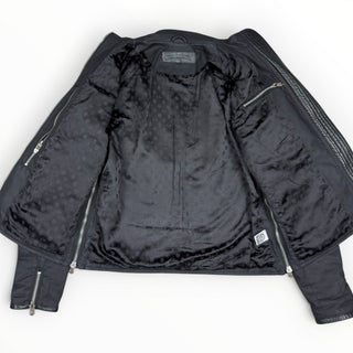 Leather & Waxed Cotton Rider Jacket - Chrome Hearts - OUTERWEAR | REMAINDED