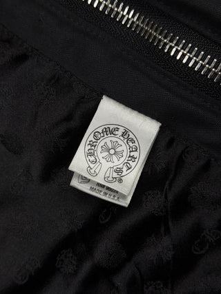 Leather & Waxed Cotton Rider Jacket - Chrome Hearts - OUTERWEAR | REMAINDED