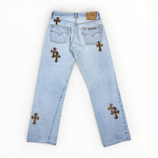 Levi's 501 Redline Cheetah Patch Jean - Chrome Hearts - Pant | REMAINDED