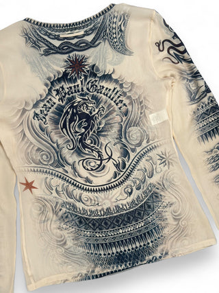 Mesh Top Tattoo - Jean Paul Gautlier - T - SHIRT | REMAINDED