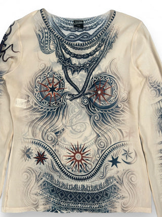 Mesh Top Tattoo - Jean Paul Gautlier - T - SHIRT | REMAINDED