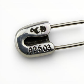 Safety Pin with Rolling Stones Diamond Charm - Chrome Hearts - PENDANT | REMAINDED