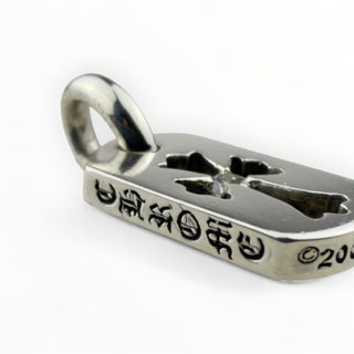 Tiny Cross Dog Tag Diamond Pendant - Chrome Hearts - PENDANT | REMAINDED