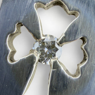 Tiny Cross Dog Tag Diamond Pendant - Chrome Hearts - PENDANT | REMAINDED