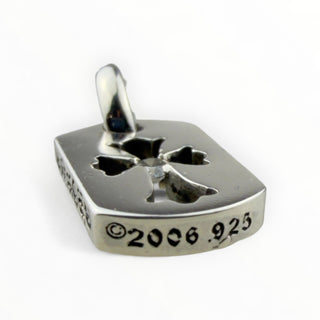 Tiny Cross Dog Tag Diamond Pendant - Chrome Hearts - PENDANT | REMAINDED