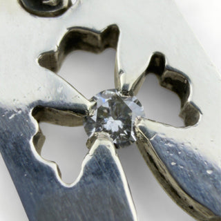 Tiny Cross Dog Tag Diamond Pendant - Chrome Hearts - PENDANT | REMAINDED