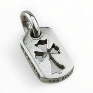 Tiny Cross Dog Tag Diamond Pendant - Chrome Hearts - PENDANT | REMAINDED