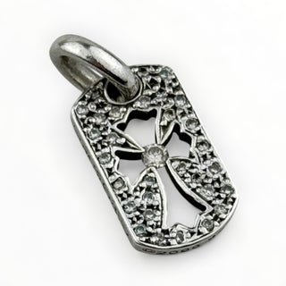 Tiny Cross Dog Tag Paved Diamond - Chrome Hearts - PENDANT | REMAINDED