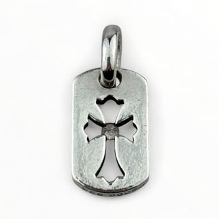 Tiny Cross Dog Tag Paved Diamond - Chrome Hearts - PENDANT | REMAINDED