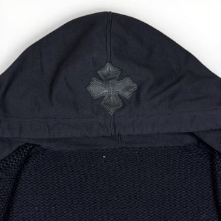Vintage Cashmere Zip Up Hoodie Floral Cross Patch - Chrome Hearts - HOODIE | REMAINDED