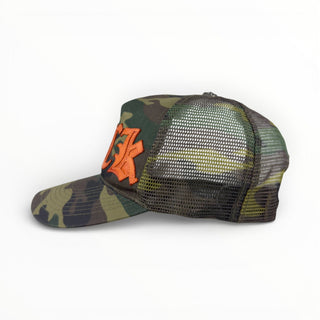 Vintage FUCK Patch Camo Trucker Cap - Chrome Hearts - Cap | REMAINDED