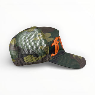 Vintage FUCK Patch Camo Trucker Cap - Chrome Hearts - Cap | REMAINDED