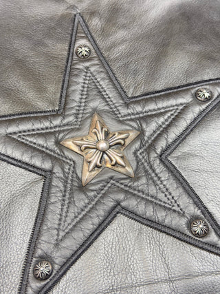 Vintage Star Leather Vest - Chrome Hearts - OUTERWEAR | REMAINDED
