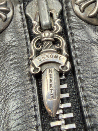 Vintage Star Leather Vest - Chrome Hearts - OUTERWEAR | REMAINDED