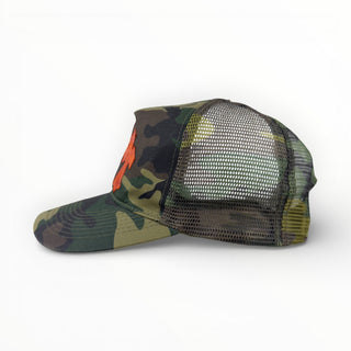 Vintage Triple Cross Patch Camo Trucker Cap - Chrome Hearts - Cap | REMAINDED
