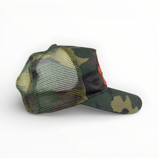 Vintage Triple Cross Patch Camo Trucker Cap - Chrome Hearts - Cap | REMAINDED