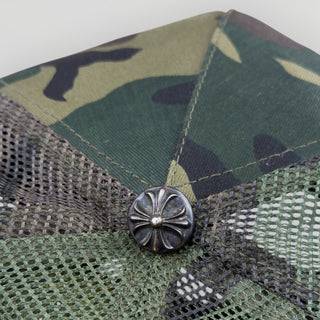 Vintage Triple Cross Patch Camo Trucker Cap - Chrome Hearts - Cap | REMAINDED